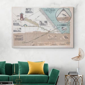 Mapa de la sección transversal de la Gran Pirámide de Giza: diagrama del Antiguo Egipto que muestra cámaras internas, pasajes y diseño arquitectónico.