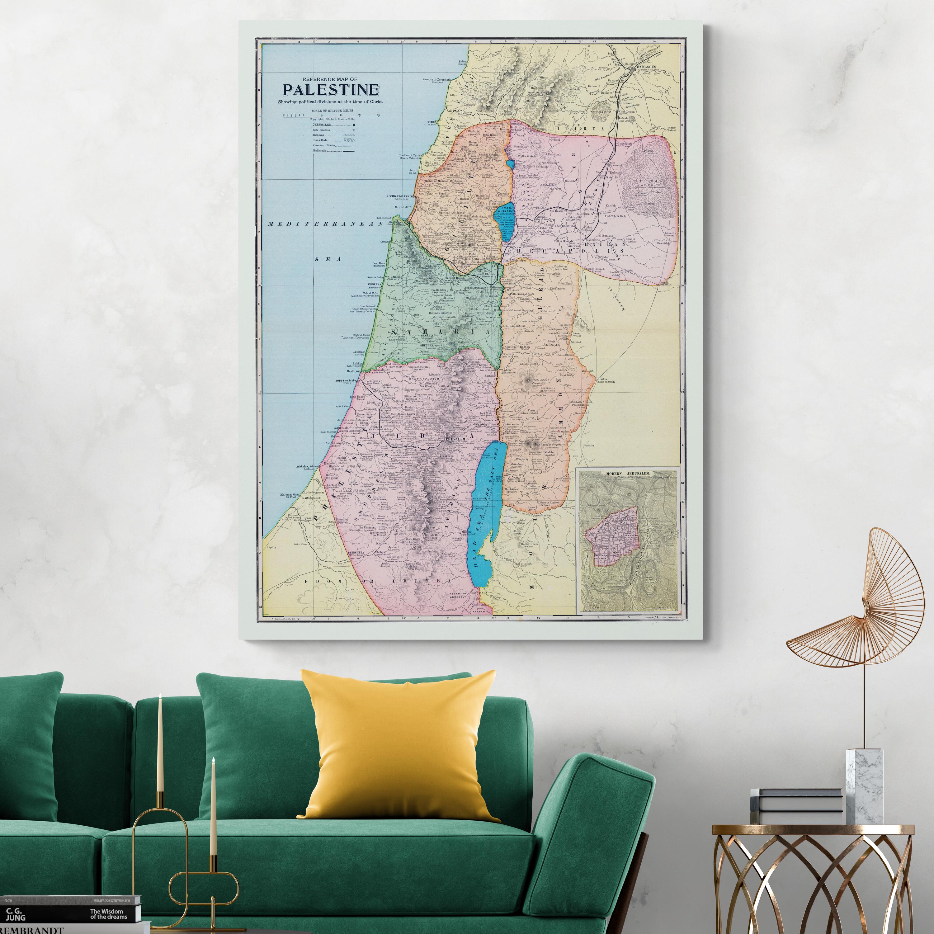 Political Map of Palestine During the Time of Christ – Biblical-era ...