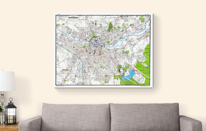 1944 U.S. Military Map of Nuremberg Germany – Wwii-era Cartography ...