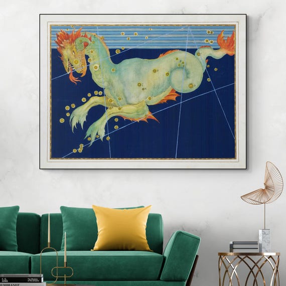 17世紀 くじら座 十二支 イラスト 星座 占星術 装飾 美術印刷 - Etsy 日本