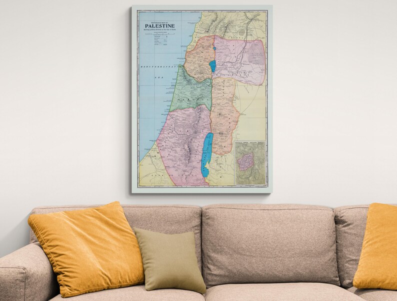 Political Map of Palestine During the Time of Christ – Biblical-era ...