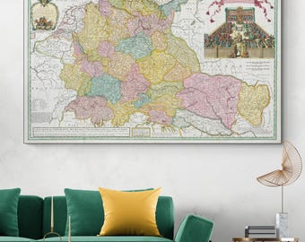 1712 Herman Moll Map of the Holy Roman Empire – Historic Cartography – Imperial Territories, Principalities, and European Political Borders