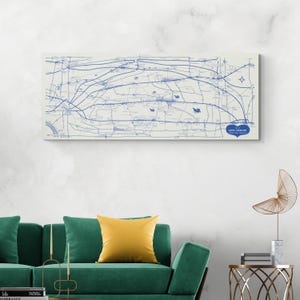 Kaart van Amish Country Lancaster County Pennsylvania Amerikaanse wederdopers christelijke geschiedenis cartografie decor Fine Art Print