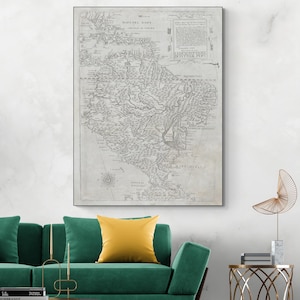 1562 Paolo Forlani Mappa del Sud America Scuola Lafreri Cartografia Storia Decorazione Stampa Fine Art