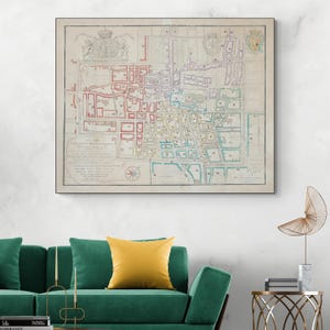 1776 Map of The Hague Netherlands – Historic 18th Century Dutch Cartography – Urban Layout, Political Districts, and City Structure