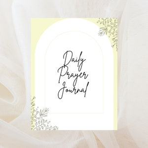 EDITABLE Daily Prayer Journal, Prayer Journal, Devotional Journal