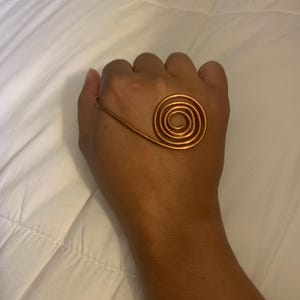 handcrafted Copper palm rings