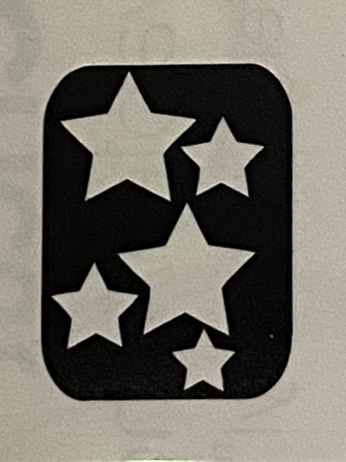 Stars Nail Art Stencil Etsy