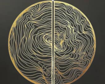 extra large gold metal irregular wall sculpture,set of two metal wall round decor,abstract silver metal wall hanging,contemporary wall deco