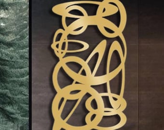feng shui gold metal wall decoration,feng shui metal wall hanging,vertical wall art,vertical outdoor metal wall decor,feng shui home decor