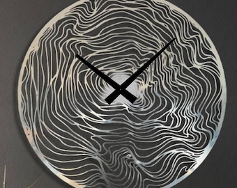 metal absract decorative wall clock,unique metal wall clock,extra large wall clock,minimalist metal wall clock,huge contemporary wall clock