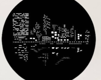 metal city paysage wall decor lighted metal sun and newyork city wall decor with led light,metal sky landscape lighted wall decor,