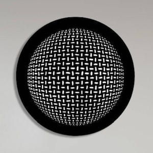 ronde metalen illusie wanddecor verlicht, whirlpool metalen wanddecor verlicht, 3d abstracte metalen muurkunst, metalen wandhanger met led-licht,