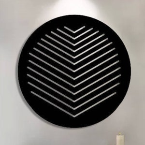 abstract metal wall art lighted,metal abstract wall sign,circular metal wall decor with led light,minimalist metal wall sign