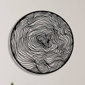 life1 circular abstract metal irregular wall hanging,modern metal wall art,round metal wall hanging,contemporary metal wall sculpture