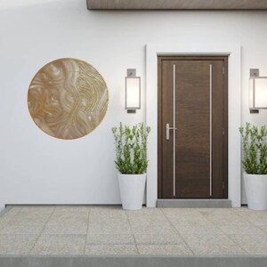 Life 4 Circular Abstract Metal Wall Sculpture,unique Wall Deco,abstract