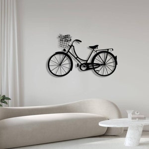 Metal Bicycle Sign for Wall Decoration,bicycle Metal Wall Hanging ...