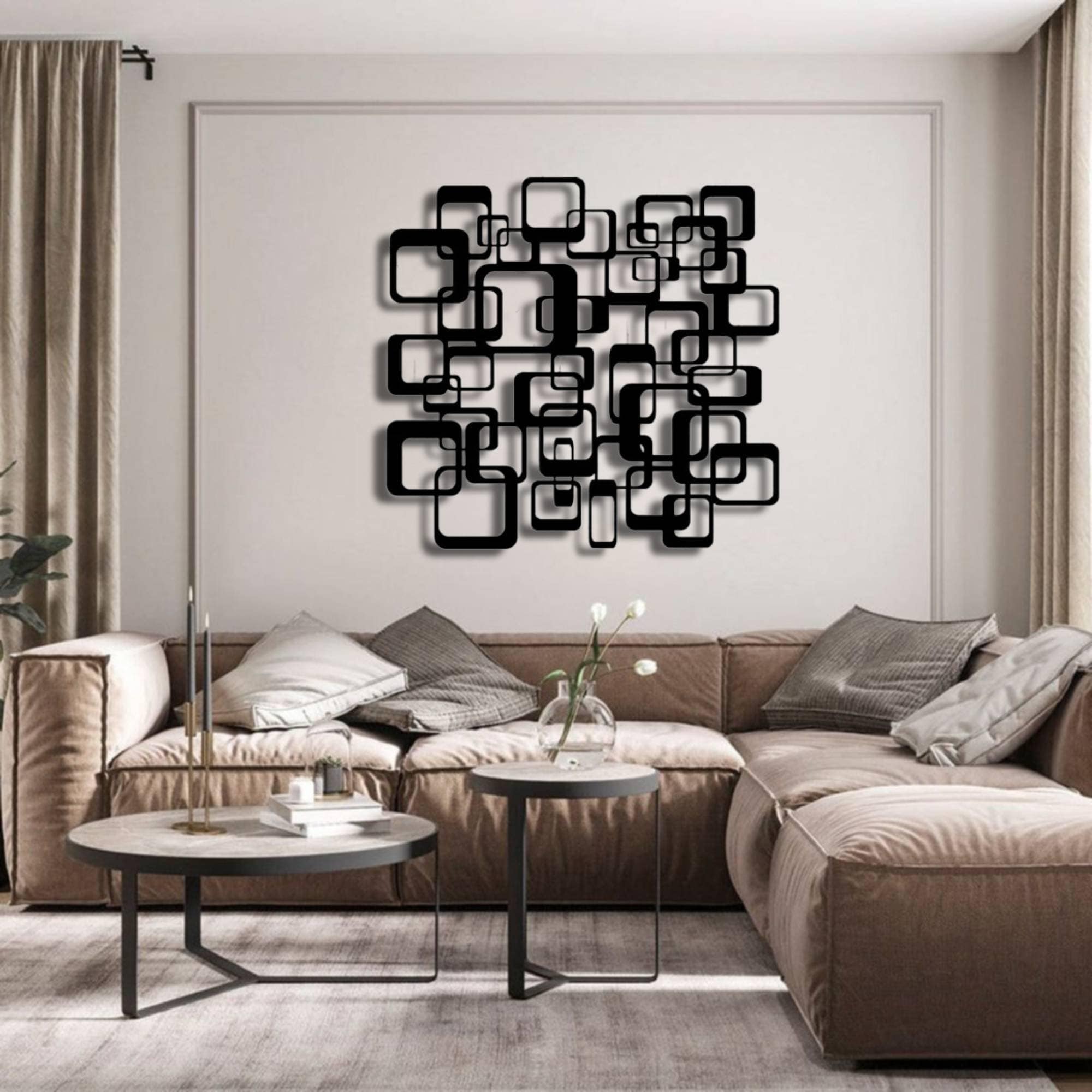 Arte da parete in metallo, caffè, ferro da stiro, decorazione da parete per casa, cucina, camera da letto, sala da pranzo, caffè, bar, ristoranti, 35 cm