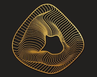 golden metal irregular wall sculpture,unique wall decor,abstract wall sign,irregular metal wall hanging,contemporary gold metal wall sign