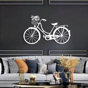 Metal Bicycle Sign for Wall Decoration,bicycle Metal Wall Hanging ...