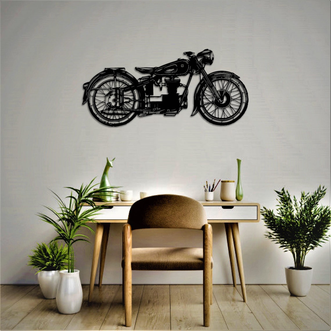 Large Metal Motorcycle Wall Art hangingMetal Wall Etsy