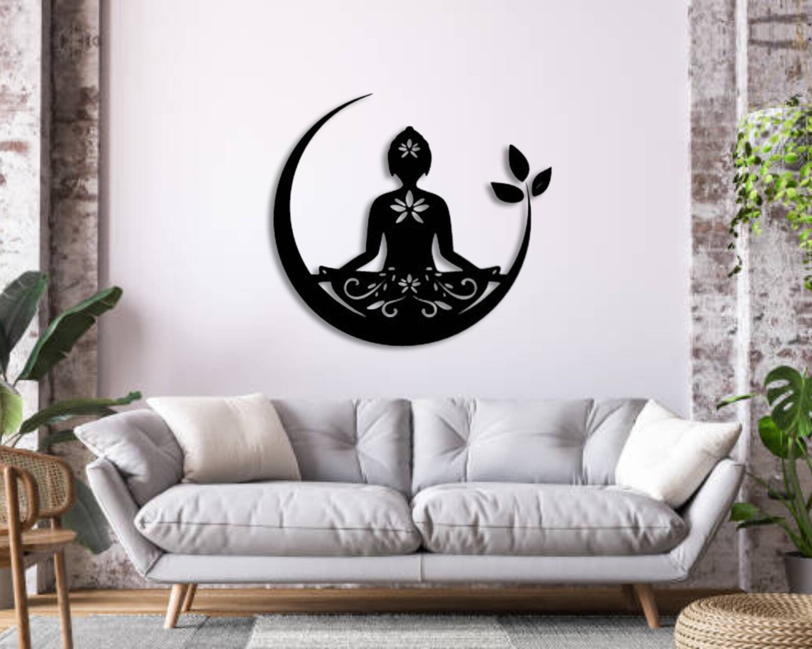 Yoga Wall Decor,metal Yantra Wall Sculpture,etnic Design Wall Art ...