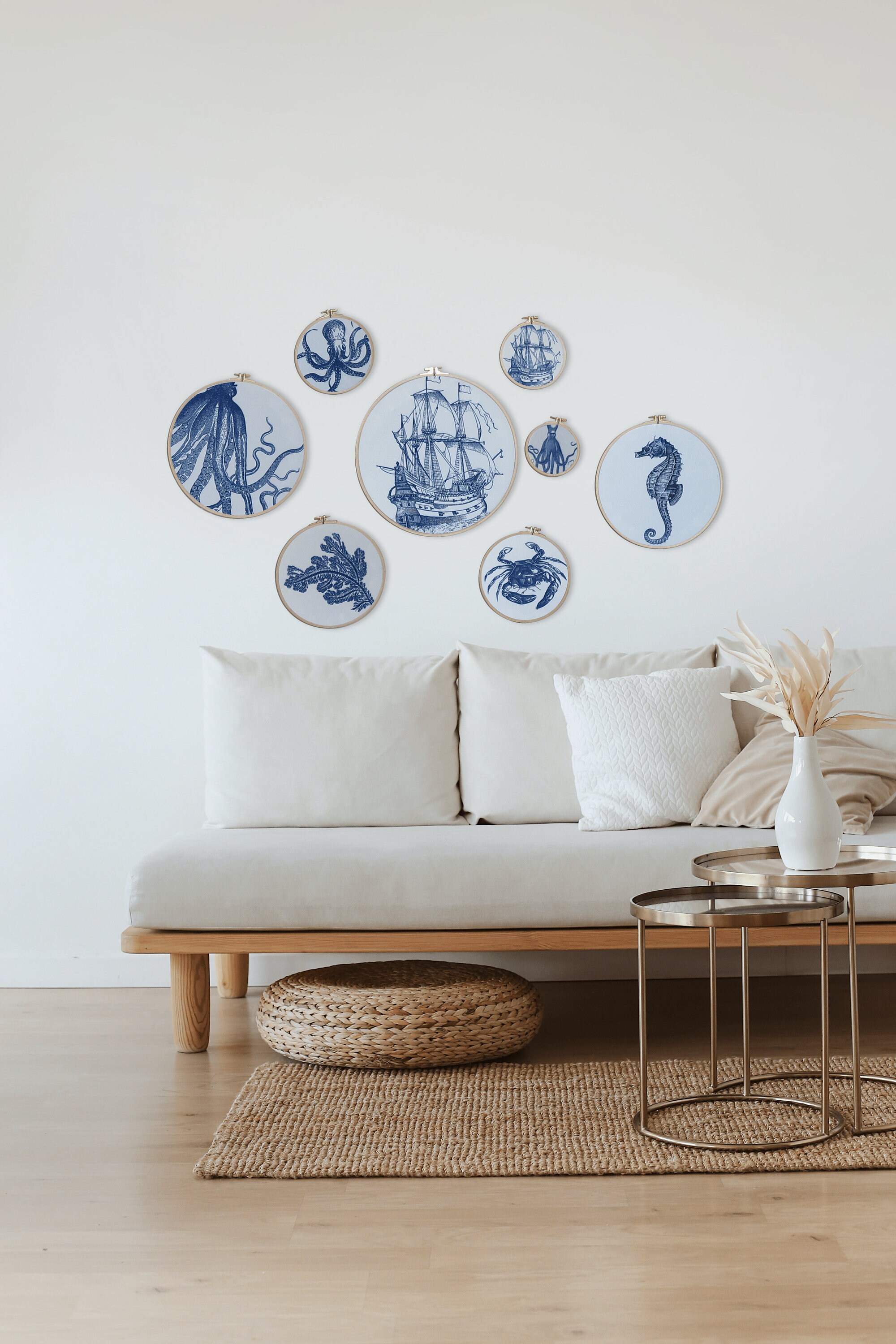 Navy ship coastal wall decorWooden Embroidery Wall ArtModern Etsy