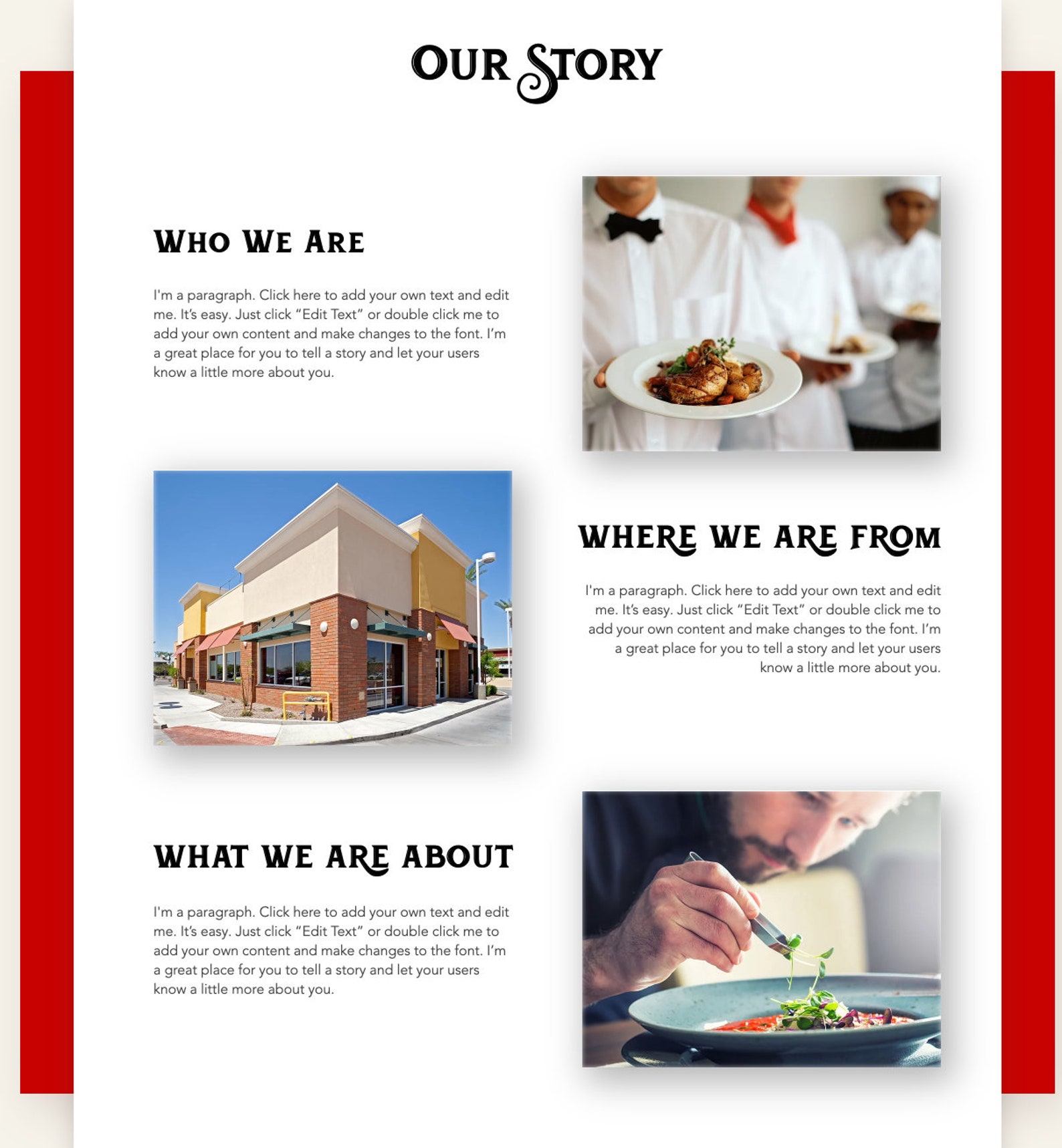 Wix Restaurant Templates Wix Restaurant Templates