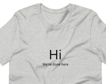 Hi T-shirt | Introvert T-Shirt | Gift for Introverts | Introvert | Funny Introvert Shirt