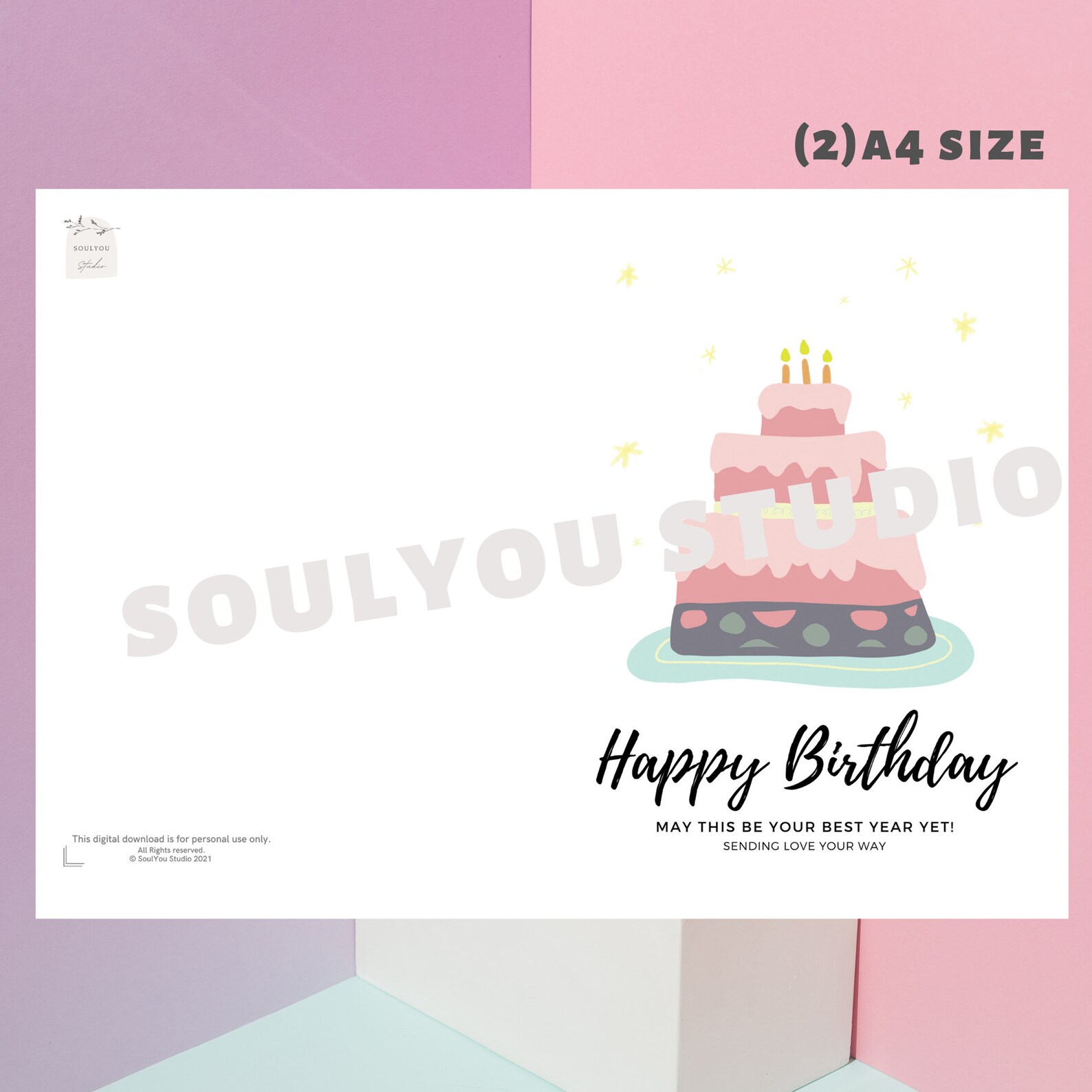 printable birthday card happy birthday card digital