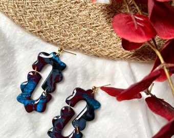 SCORPIO • Polymer Clay Earrings • Trendy Clay Earrings • Statement Clay Earrings • Zodiac Clay Earrings • Colorful Clay Earrings