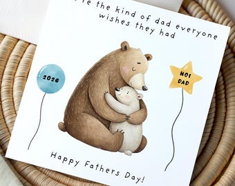 Fathers Day To The Moon & Back Card | Personalised Card | Best Dad