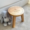 Childrens Personalised stool - Engraved stall - First Birthday - Nursery - Kids chair - Childrens chair- Wooden stool - Baby gift - Alphabet