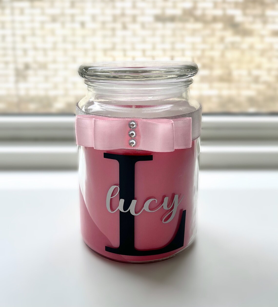 Personalised large name candle variety of colours and scents Etsy