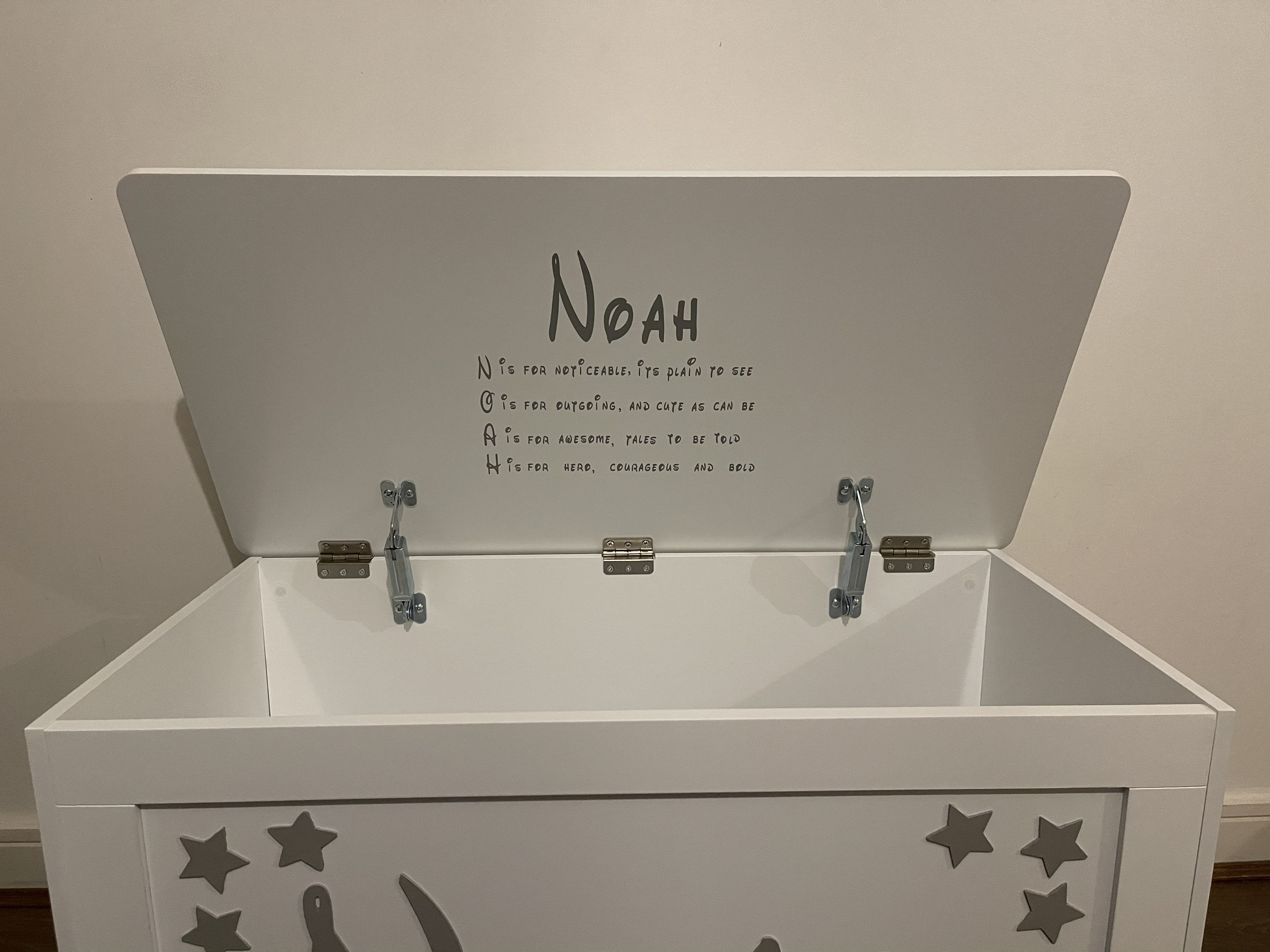 Personalised Toy Chest Toy Box Safety Feature Variety of Etsy UK