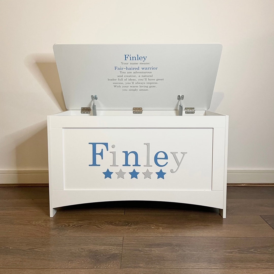 Personalised Toy Chest Toy Box Ottoman Children's Toys Toy Storage Baby