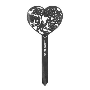 Love Heart Steel Garden Stake