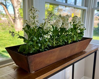 Corten Steel Trough Planter