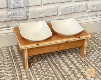 Pet dining table “feeder” (bowl holder)