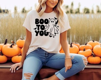 Boo To You- Pumpkin Patch- Fall Shirt- Halloween Shirt- Spooky Season Shirt- Spooky Book Vibes- Pumpkin Season Shirt- Scary Movies Shirt