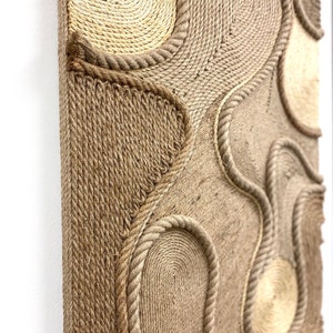 Handmade Jute & Sisal Fiber Art Wall Hanging: Modern Home Decor