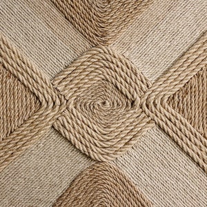 Fiber Art Wall Hanging, Handmade, Natural Jute Rope image 2