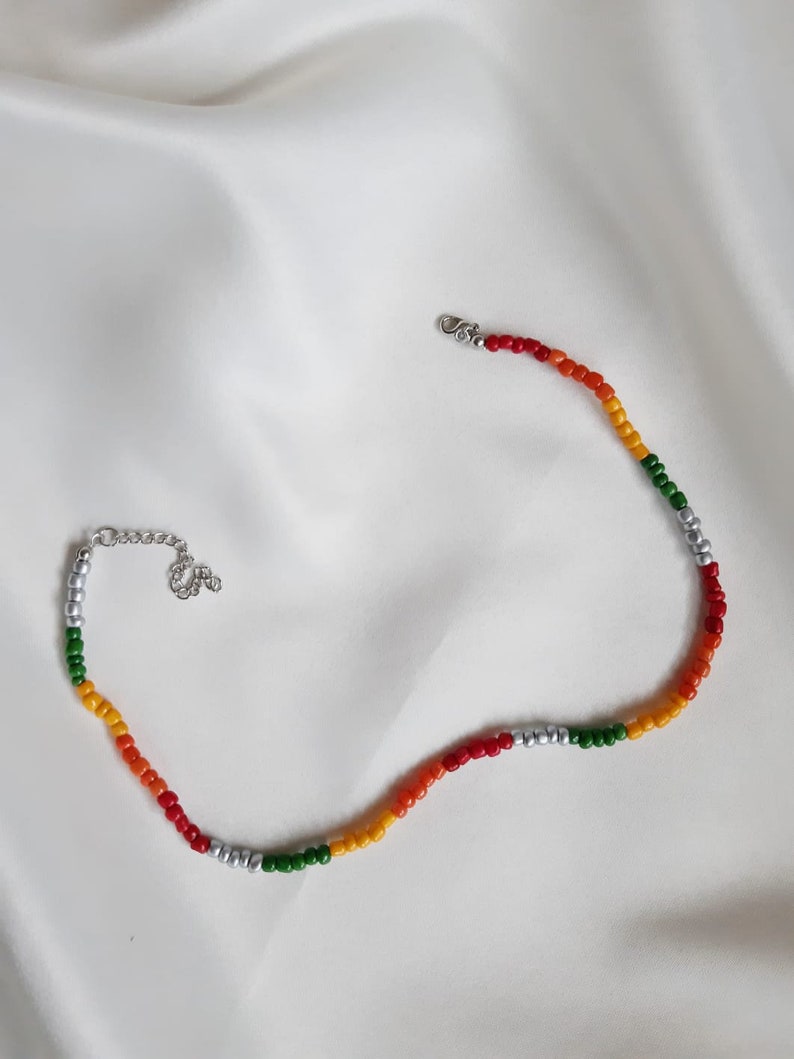 Seed Bead NecklaceColourful Seed Bead NecklaceGift For HerValentine/'s DayGift For Mom