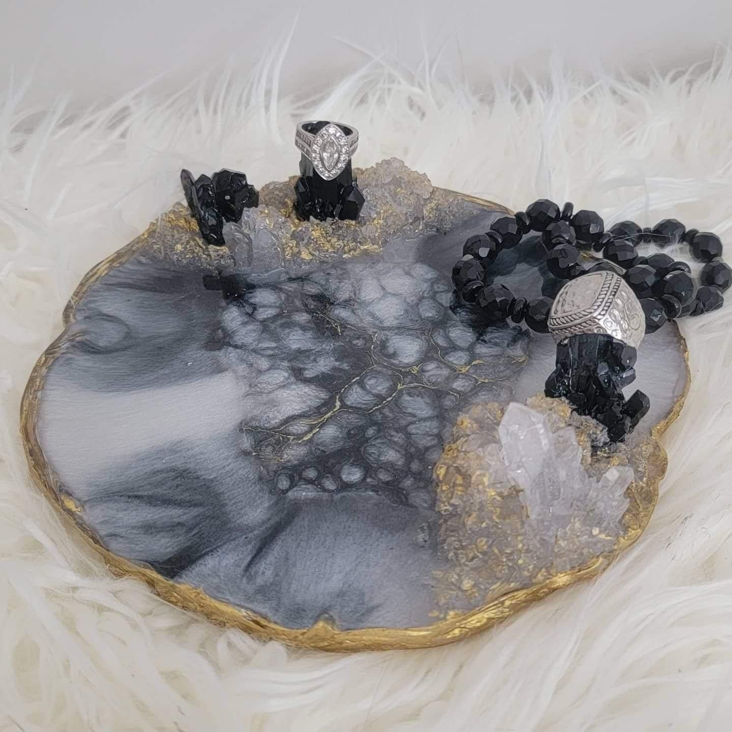 Epoxy resin jewelry dish trinket dish ring dish Etsy