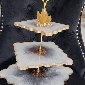 3 tier cake stand, candy dish, cupcake stand,with sturdy hardware