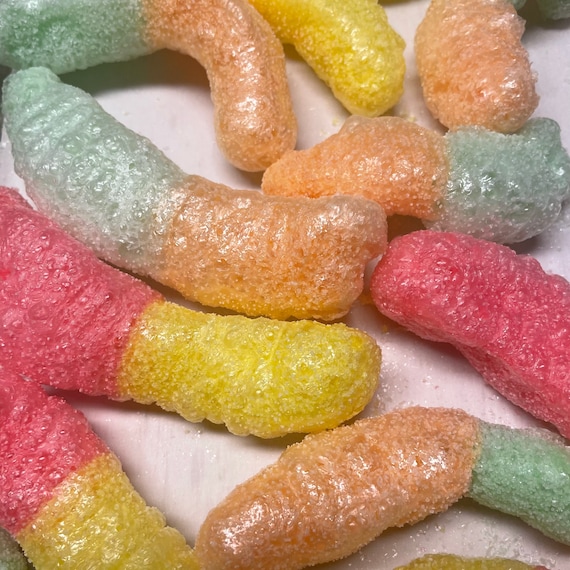 Freeze Dried Trolli Sour Brite Crawler Gummy Worms Original Etsy