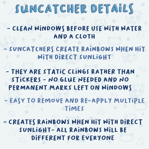 Suncatcher Sticker Decal Suncatcher Sticker Decal