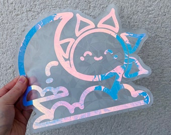 Giant Celestial Suncatcher Sticker: Rainbow Maker Window Decal