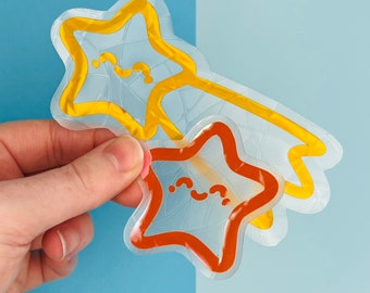 Star Suncatcher Sticker Set: Celestial Rainbow Maker Window Decals