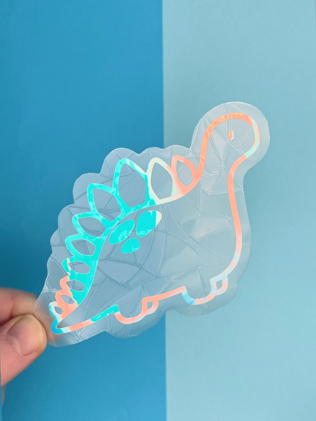 Jeremy the Dinosaur Suncatcher Sticker: Rainbow Maker Window Decal - Etsy